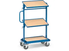 Bijzetwagens 32911 200kg 3 Etages Hout 605x405mm Ral5007