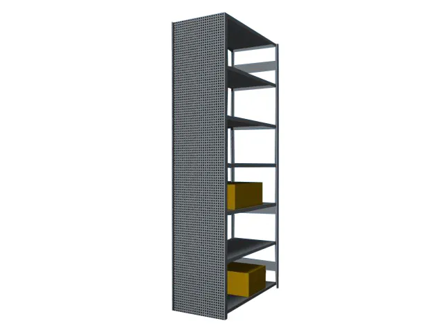 paroi latérale,p. rayonnage sans boulons,HxP 3000x600mm,galvanisé