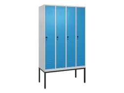 locker voor scheiding van kleding,HxBxD 2120x1200x500mm,4vak