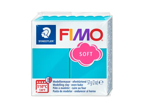Boetseerklei Fimo soft 57 gram pepermunt