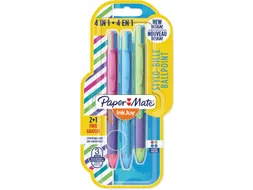 4kleuren balpen Inkjoy Quatro Joie De Vivre, blister 2 + 1