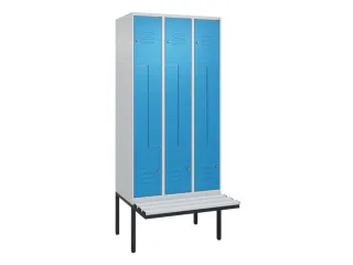 Z-garderobekast,HxBxD 2120x900x815mm,6vak,vak B 300mm,cil.-slot - 1