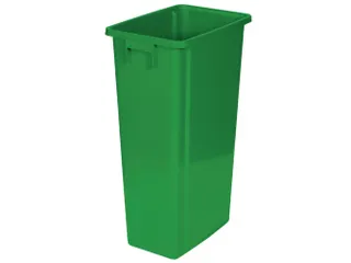 afvalverzamelaar,80l,HxBxD 762x320x460mm,romp PP groen,gesloten - 1
