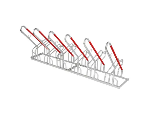 fietsenrek,HxBxD 930x2100x820mm,6instelplaatsen,gebruik eenzijdig