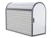 fietsgarage,HxBxD 1400x820x2050mm,cil.-slot,staal,RAL7035/RAL7016