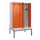 locker met bank,voor scheiding van kleding,HxBxD 2120x1200x815mm,4vak