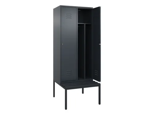 locker voor scheiding van kleding,HxBxD 2120x800x815mm,2vak
