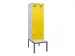 locker met bank,voor scheiding van kleding,HxBxD 2120x600x815mm,2vak