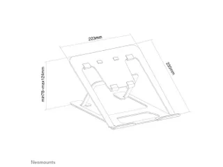 Laptopstandaard NSLS085 10 - 17 inch Zwart - 2