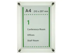 Menoor Deurbord Premium Glasslook A4 Plexiglas