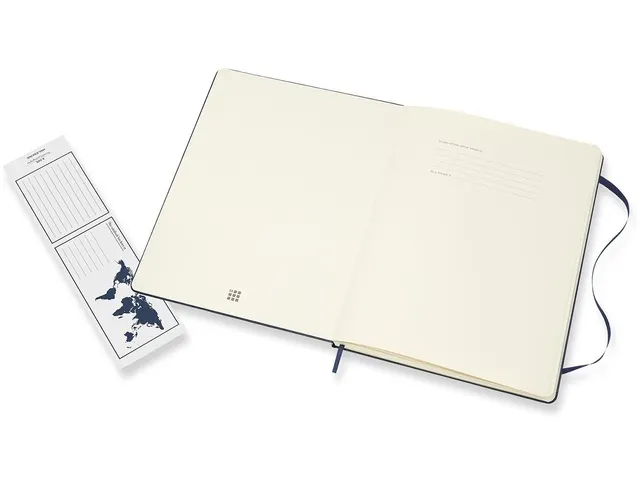 Carnet de notes Moleskine XL 190x250mm ligné bleu saphir