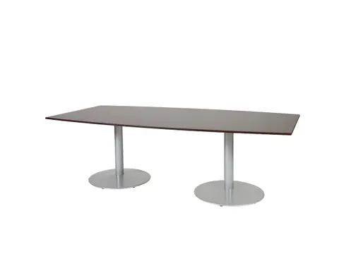 Linesto Vergadertafel Vaste Hoogte 240x120 Ton Logan Eiken 25mm Alu