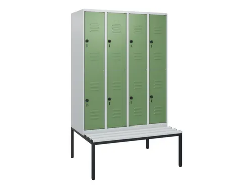Dubbeldekse dekenkist,HxBxD 1950x1200x815mm,4x2vak.,vak B 300mm