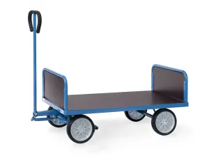 Handtrekwagen 2 Kopwanden Multiplex 4022v 500kg 1200x700mm Rubber - 1