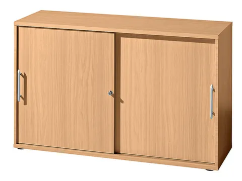 schuifdeurkast,HxBxD 1000x1200x400mm,2xhouten vloer,3ordnerhoogte