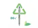 Balpen Pilot B2P Ecoball Begreen 1.0mm Medium Zwart 10 stuks+navulling