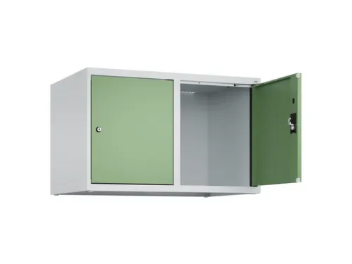 opzetkast,v. locker,2vak.,vak B 400mm,HxBxD 500x800x500mm,cilinderslot