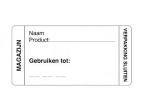 Daymark Sticker Label Magazijn afwasbaar Rol 250 Stuks