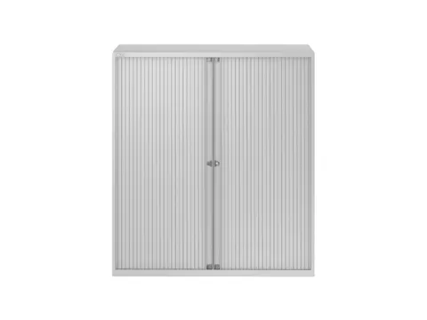 EuroTambour roldeurkast lichtgrijs 3 legborden 133x120x43cm