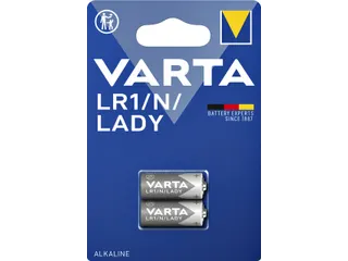 Batterij Varta LR1/N/Lady alkaline blister à 2 stuks - 1