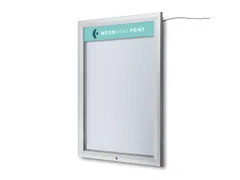 Bedrukt logopaneel 49x10cm voor Outdoor mededelingenbord 4x A4