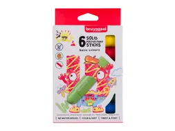 Verfstift Bruynzeel Kids assorti basis 6 stuks