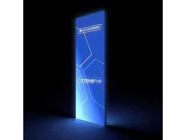 Brightbox Pro Flex Wand 100x300 cm LED-verlichte beurswand