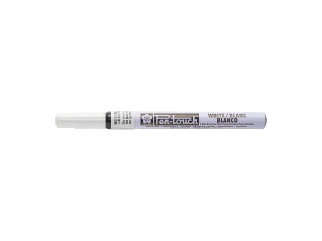 Viltstift Sakura pen-touch EF wit 1-2mm