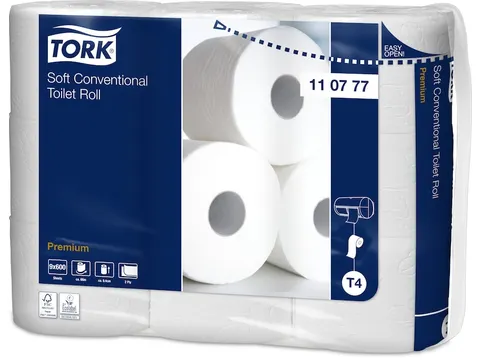 Tork 110777 Zacht Traditioneel Toiletpapier Premium 2-Laags 54 Rol