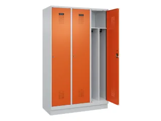 locker voor scheiding van kleding,HxBxD 1950x1200x500mm,3vak - 1