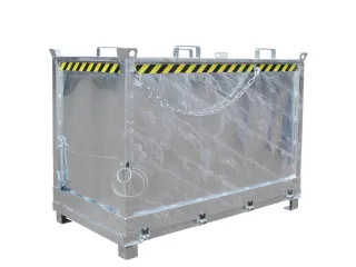 klapbodemcontainer,HxLxB 1160x1000x1800mm,1,5m³,hijsogen,vorksloffen - 2
