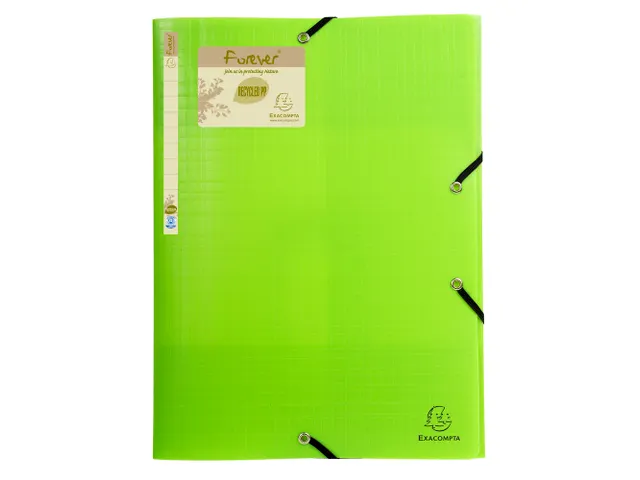 Elastomap 3 kleppen polypropyleen 7/10de Forever PP - A4-Geassorteerd