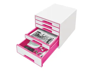 Ladenblok Leitz WOW Cube 5 laden wit/roze - 4