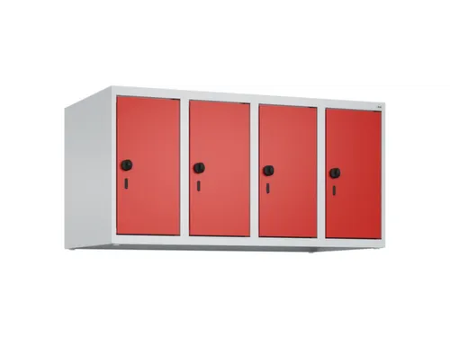 opzetkast,v. locker,4vak.,vak B 250mm,HxBxD 500x1000x500mm,vleugeldeur