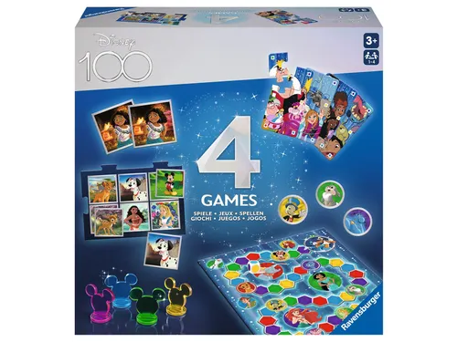 Ravensburger Disney 100 jaar 4 in 1 spellen 3+