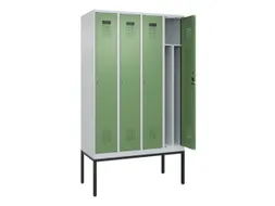 locker voor scheiding van kleding,HxBxD 2120x1200x500mm,4vak