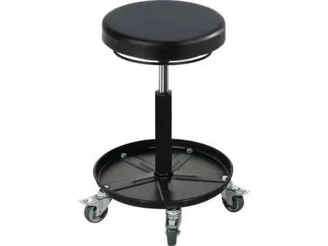draaibare kruk,zitting HxØ 420-550x340mm,PU-schuim-ronde zitting zwar