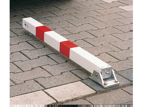 Afzetpaal Vierkant 70x70mm Omlegbaar Cilinderslot Platte Kop