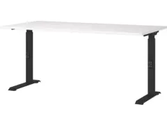 In hoogte verstelbaar bureau,HxBxD 680-910x1600x800mm,blad wit