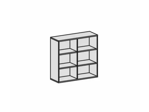 kantoorstelling,HxBxD 1150x1200x430mm,2xhouten vloer,decor romp beuken