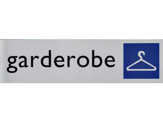 Infobord pictogram garderobe 165x44mm