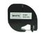 Discountoffice Labeltape Dymo Compatible Letratag 91201 12mm Zwart Op Wit
