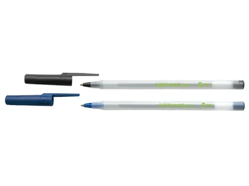 Balpen Bic Ecolutions round stic medium zwart