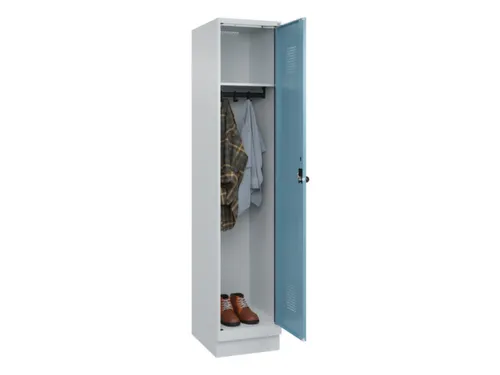 locker,HxBxD 1950x400x500mm,1vak,vak B 400mm,draaigrendel,sokkel
