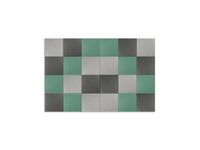 Akoestische PET-vilt wandtegels 30x30cm Petrol Groen 24 Stuks