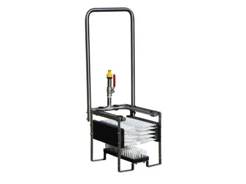 schoenpoetsmachine,v. binnen/buiten,HxBxD 820x330x330mm,romp RVS