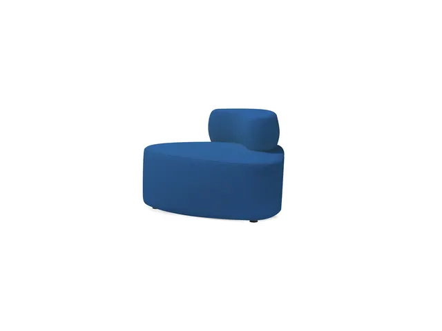 Poefmodule Rocada Volga-B 115x62x85cm driehoekig blauw