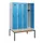 locker met bank,HxBxD 1950x1200x815mm,4vak,vak B 300mm,draaigrendel