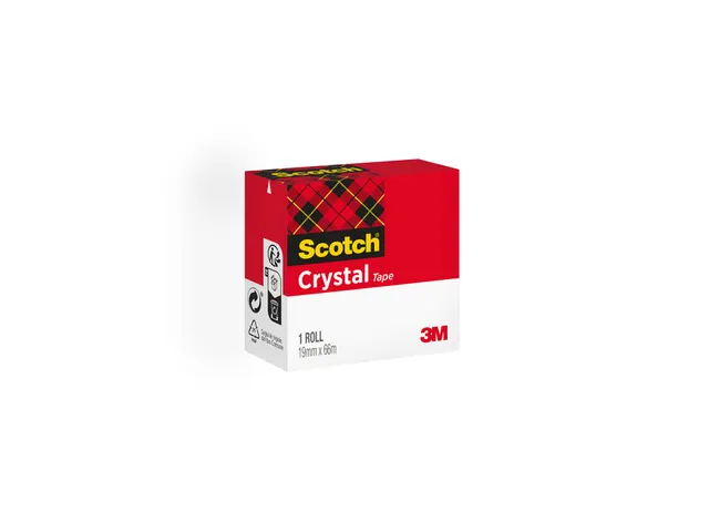Plakband Scotch 600 19Mmx66M Crystal Clear