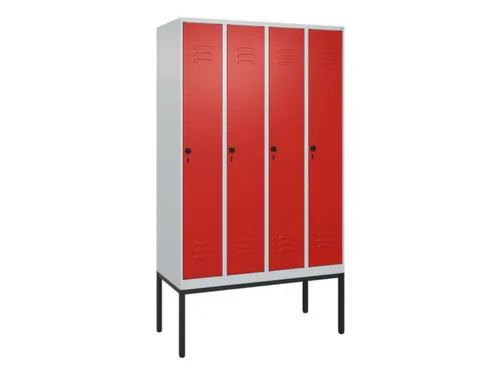 locker,HxBxD 2120x1200x500mm,4vak,vak B 300mm,draaigrendel